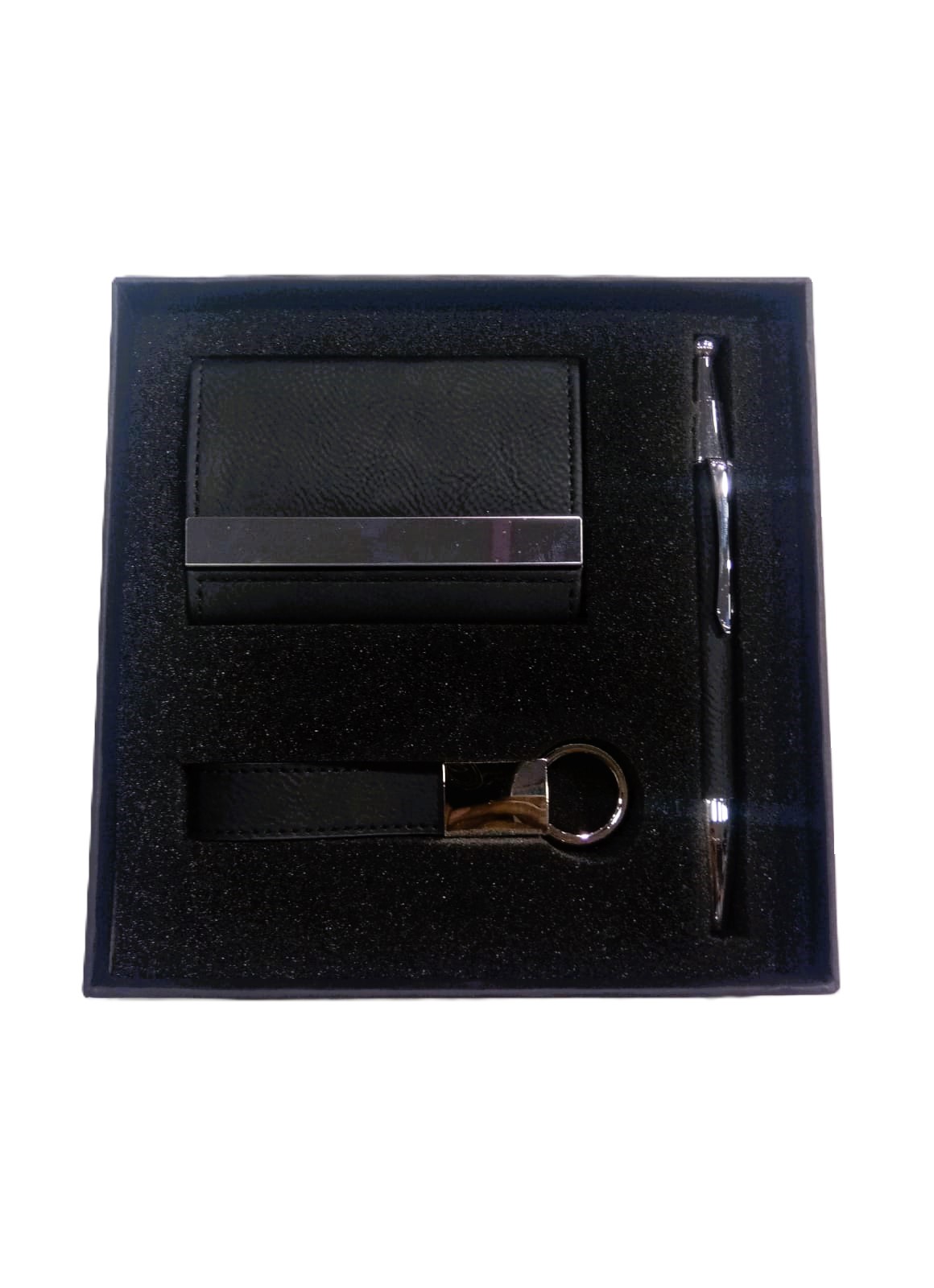 Professional Gift Set (Ball Pen + Credit Card Holder + Keychain)